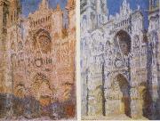 Claude Monet The West Doorway and the Cathedral of Rouen France oil painting artist